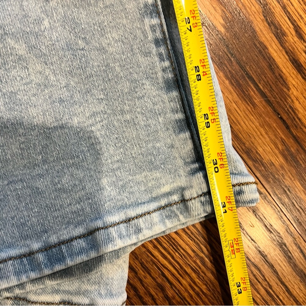 Re/Done Refrain Los Angeles Wide Leg Jeans 29 Light Wash High Rise Straight Leg - Picture 9 of 11